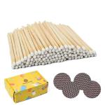 IGNITE EASE 3 Inch White Safety Matches Bulk 100 Count, Long Wooden Matchsticks with Striker for Candles, Fireplace, Grill by IGNITE EASE (with Box)