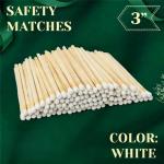 IGNITE EASE 3 Inch White Safety Matches Bulk 100 Count, Long Wooden Matchsticks with Striker for Candles, Fireplace, Grill by IGNITE EASE (with Box)