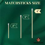 IGNITE EASE 3 Inch White Safety Matches Bulk 100 Count, Long Wooden Matchsticks with Striker for Candles, Fireplace, Grill by IGNITE EASE (with Box)