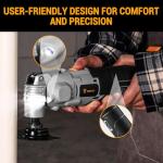 20V Cordless Oscillating Tool with Battery, Brushless Variable Speed Oscillating Multi-Tool with 3° Oscillation Angle, 25 Accessories, Ideal for Cutting, Sanding, Grinding, Scraping & More