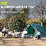 Happy Travel 1/2/3/4 Person Camping Tent, Instant Easy Pop Up Tents for Camping,Automatic Waterproof Family Camping Tent, Easy Set Up Tent,Portable Windproof Dome Tent for Camping Hiking & Traveling