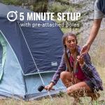 Coleman Skydome Tent with 5 Minute Setup, 2/4/6/8-Person Weatherproof Tent with Rainfly & Carry Bag, 20% More Headroom Than Traditional Canopies