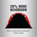 Coleman Skydome Tent with 5 Minute Setup, 2/4/6/8-Person Weatherproof Tent with Rainfly & Carry Bag, 20% More Headroom Than Traditional Canopies