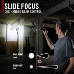 Coast XT7R 1500 Lumen Rechargeable LED Flashlight with Magnetic Mount, Slide Focus, and Pocket Clip, Desert