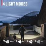 Coast XT7R 1500 Lumen Rechargeable LED Flashlight with Magnetic Mount, Slide Focus, and Pocket Clip, Desert