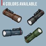 Coast XT7R 1500 Lumen Rechargeable LED Flashlight with Magnetic Mount, Slide Focus, and Pocket Clip, Desert