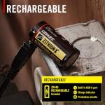 Coast XT7R 1500 Lumen Rechargeable LED Flashlight with Magnetic Mount, Slide Focus, and Pocket Clip, Desert