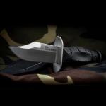 Cold Steel Mini Leatherneck Clip Point Compact Lightweight 3.5" 8CR13MOV Steel Fixed Blade Outdoor Hunting Utility Knife, 3.25" Textured Ergonomic Kray-Ex Handle, Secure-Ex Sheath