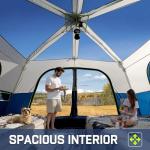 HINSTANT 4/6/8 Person Instant Tent, Waterproof Pop Up Tents for Camping with Rainfly, 60 Seconds Easy Setup, Automatic Cabin Tent for Family Camping with Expandable Carry Bag & Upgraded Ventilation