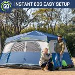 HINSTANT 4/6/8 Person Instant Tent, Waterproof Pop Up Tents for Camping with Rainfly, 60 Seconds Easy Setup, Automatic Cabin Tent for Family Camping with Expandable Carry Bag & Upgraded Ventilation