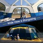 HINSTANT 4/6/8 Person Instant Tent, Waterproof Pop Up Tents for Camping with Rainfly, 60 Seconds Easy Setup, Automatic Cabin Tent for Family Camping with Expandable Carry Bag & Upgraded Ventilation