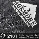 AGEMORE Cotton Flannel Double Sleeping Bag for Camping, Backpacking Or Hiking. Queen Size 2 Person Waterproof Sleeping Bag for Adults Or Teens. Lightweight with Compression Sack