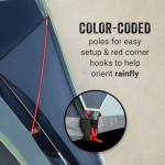 Coleman Skydome XL Large Family Tent with 5 Minute Setup, Weatherproof 8/12 Person Tent with Rainfly & Carry Bag, Fits Multiple Queen Airbeds, Made of PFAS-Free Materials