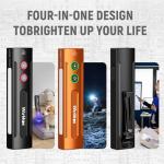 Wurkkos HD01 PRO 6-in-1 Flashlight with White Light UV Light&Green Light and Side Light,Working Handle Flashlight with Magnetic 1200LM for Outdoor Camping