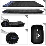 AGEMORE Cotton Flannel Double Sleeping Bag for Camping, Backpacking Or Hiking. Queen Size 2 Person Waterproof Sleeping Bag for Adults Or Teens. Lightweight with Compression Sack