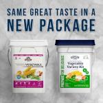 Augason Farms Vegetable Variety Kit Emergency Food Supply, 125 Servings, 30 Year Shelf Life - Dehydrated Vegetables Camping Essentials, Broccoli, Potatoes, Peas, Corn, Green Beans, Onions, and Medley