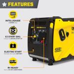 Champion Power Equipment 4500-Watt Electric Start Dual Fuel RV Ready Portable Inverter Generator with Quiet Technology and CO Shield