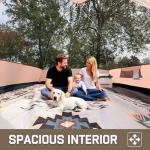 Happy Travel Camping Tent, 4 Person Dome Tents for Camping with Rainfly, Waterproof Clip Easy Setup Portable Family Tent with Mesh Windows, 20% More Headroom Backpacking Tents for Camping & Hiking