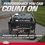 Simpson 6875 Watt Portable Generator 70132