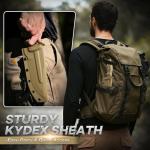 Freelander Fixed Blade Knife with Sheath, Full Tang D2 Steel Survival Knife, Camping Bushcraft Knives with Ergonomic Handle, Outdoor Knives for Men