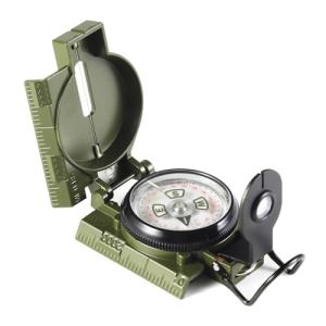 Eyeskey Multifunctional Military Sighting Navigation Compass with Inclinometer | Impact Resistant & Waterproof Compass for Hiking, Camping
