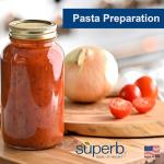 Superb Sealing Solutions Canning Lids - Mason Jar Wide Mouth Lid Toppers Fit Ball and Kerr Jars, 3.25 inch Food Grade with Thick Seals, USA Made, 60 Count, Gold