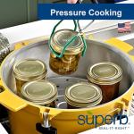 Superb Sealing Solutions Canning Lids - Mason Jar Wide Mouth Lid Toppers Fit Ball and Kerr Jars, 3.25 inch Food Grade with Thick Seals, USA Made, 60 Count, Gold