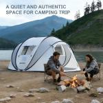 AOPEC Pop Up Camping Tent, 2/4/6 Person Instant Tent Waterproof PU4500mm, Spacious Ventilated Camping Tent with Front Porch, Quick Setup Lightweight Portable for Outdoor Camping Hiking Beach