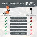 Light My Fire Fire Steel Scout - Magnesium Fire Starter Kit, 3000 Strikes, Waterproof, Bushcraft Gear, Emergency Survival Tool with Whistle & Cord