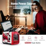 maXpeedingrods 4000 Watt Inverter Generator Portable, Bluetooth® App Remote Data Monitor, RV Ready, Gas Powered Generator with CO Alarm for Outdoor Camping, Home Backup