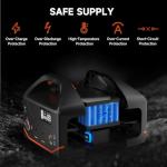 Portable Power Station, 266wh Power Generator 300W Lithium Battery, Power Station for Camping, Home Use, Outdoor, Emergency Backup With 110V Pure Sine Wave AC Outlet