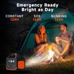 Portable Power Station, 266wh Power Generator 300W Lithium Battery, Power Station for Camping, Home Use, Outdoor, Emergency Backup With 110V Pure Sine Wave AC Outlet
