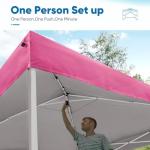 Quictent Easy Pop up Canopy Tent 10'x10' with 4 Detachable Window Sidewalls, One Person Setup, Waterproof Outdoor Portable Vendor Event Tent Shelter Enclosed, Wheeled Bag Included