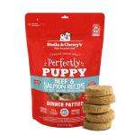 Stella & Chewy's Freeze Dried Raw Dinner Patties – Crafted for Puppies – Grain Free, Protein Rich Perfectly Puppy Beef & Salmon Recipe – 14 oz Bag