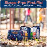 KeepGoing Travel First Aid Kit for Kids – 130 Pc. for Car, Home, Purse, Diaper Bag & Backpack with Latex-Free Bandages - Mini First Aid Kit Travel Size TSA-Approved