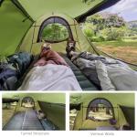 Night Cat Pop-up Camping Tent: 2 Person Tent Waterproof Instant Easy Setup Tunnel Tent