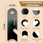 VVAAGG 5 Inch Large Ferro Rod Fire Starter, Survival Flint Fire Starter Kit with Orange Paracord Landyard Handle and Striker (Orange-5 inch)