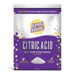 Lemi Shine 100% Citric Acid Powder l Pure Food-Grade Flavor Enhancer & All-Natural Preservative | Fragrance Free Citric Acid for Mini Bath Bombs, Cooking, & Canning, 8 oz. Bag