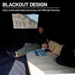 EVER ADVANCED Blackout 6 Person Camping Tent, Instant Cabin Tent for Family with Vestibule and Large Mesh Windows, 60s Easy Setup, Double Layer, Water-Resistant, Orange&Black