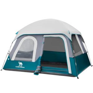 CAMEL CROWN 5/6 Person Tent Waterproof Lightweight Portable Backpacking Tent for Outdoor Camping Hiking