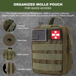 Gifts for Men Christmas Dad, Survival Kit, 150 PCS Survival Gear and Supplies Equipment with Trauma Bag, Molle Pouch Emergency Kit for Outdoor Camping, Hunting, Car, Home, Earthquake, Adventures