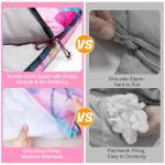 FIOBEE Kids Sleeping Bag for Girls Boys 3 Season Warm & Cool Weather 41-60.8℉ Camping Sleeping Bags with Backpacking Bag for Traveling Hiking Indoor Outdoor Camping Essentials Gear, Pink Love