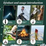 24-Piece Emergency Survival Kit - Complete Outdoor Gear Set with Portable Bag - Fire Starters, Multi-Tools & Emergency Equipment for Car, Home & Camping