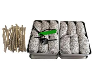 Emergency Fire Starter Kit – 12 Bags Magnesium Shavings + Ferro Rod with 2000 Strikes + 20 Wax Ropes in Waterproof Tin Box – Emergency Survival Tool for Camping, Bushcraft, Outdoor, Hiking