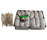 Emergency Fire Starter Kit – 12 Bags Magnesium Shavings + Ferro Rod with 2000 Strikes + 20 Wax Ropes in Waterproof Tin Box – Emergency Survival Tool for Camping, Bushcraft, Outdoor, Hiking