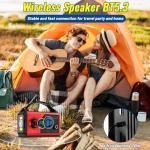 30000mAh Hand Crank Emergency Radio - Solar Portable Weather Radio AM FM NOAA with 3 Mode Flashlight & Reading Lamp, Headphone Jack, Cell Phone Charger, SOS for Emergency, Red