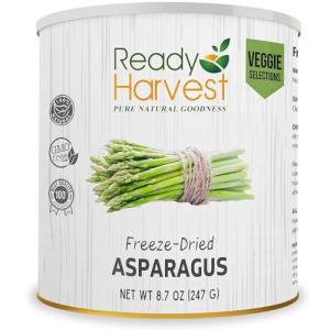 Ready Harvest Freeze Dried Food - Asparagus | Emergency Food Supplies | Vegetables | #10 Can | 25-Year Shelf Life | Cans Filled to the Top