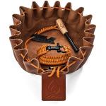 Texas Bushcraft Fire Starter Survival Kit - Ferro Rod Flint Fire Steel, Striker Tool | Cowhide Leather Tinder Bag | Emergency Paracord Bracelet Camping Gear (Burnt Orange, L)