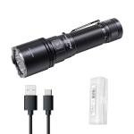 Fenix C7 Pro 4600 Lumen USB-C Rechargeable Work Flashlight, Magnetic Base, Long Runtime, Wide Beam LED, 20W Fast Charging, IP68 Waterproof, for Jobsite, Security, Emergency with Lumentac Organizier