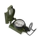 VETERIS US Military Style Phosphorescent Waterproof Lensatic Compass Accurate Hand Held Compasses with Pouch for Hiking Camping Navigation Survival Backpacking Orienteering